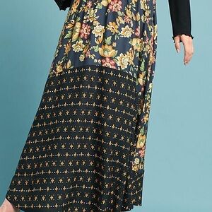 Farm Rio  Asymmetrical A-Line Maxi Skirt